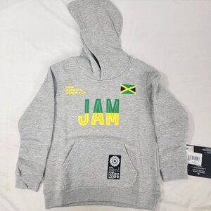 Fifa Women's World Cup Child's Gray Hoodie Shirt New Jamaica JAM MEDIUM 5 / 6